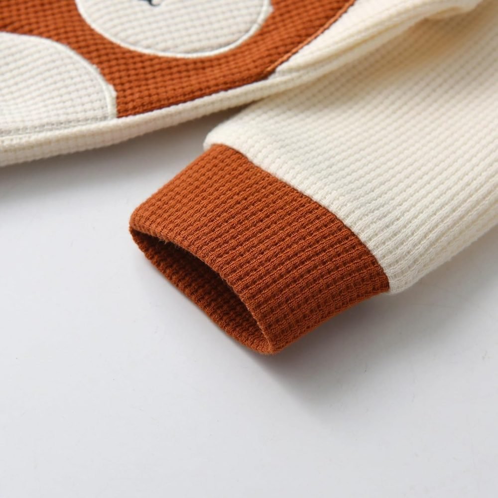 Awxoder Baby Boys Clothes Bear Print Long Sleeve Tops + Pants 3Pcs Outfit Set - Image 11