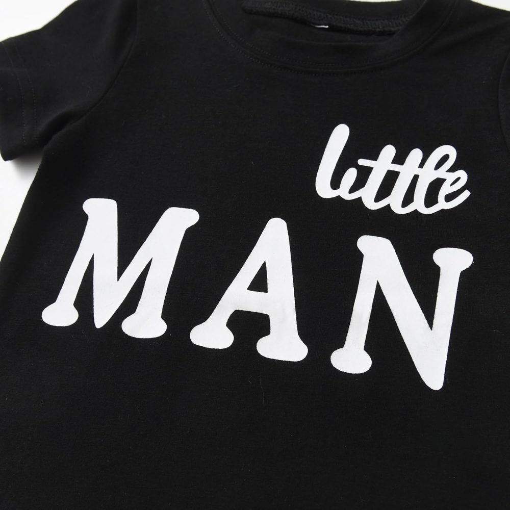 Zoputey Baby Boy Summer Clothes Letter Print and Shorts Infant Boy Outfit Set - Image 10
