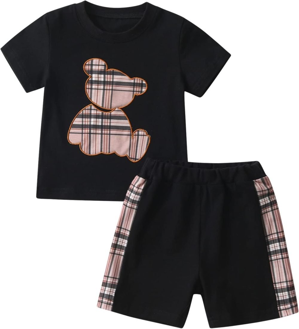Zoputey Baby Boy Summer Clothes Letter Print and Shorts Infant Boy Outfit Set - Image 15