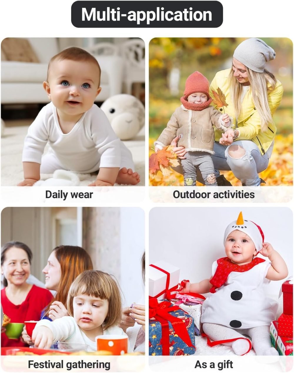 Minizone Baby Snowsuit Winter Hooded Romper, Warm Pramsuit Baby Coat Jumpsuit Zipper Bodysuits Infant Clothes Outfits Boys Girls 6-9 Months - Image 30