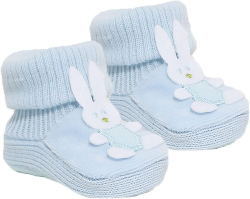 Baby Booties Baby Boys Girls Bunny Booties Soft Bootees 0-3 Months S425