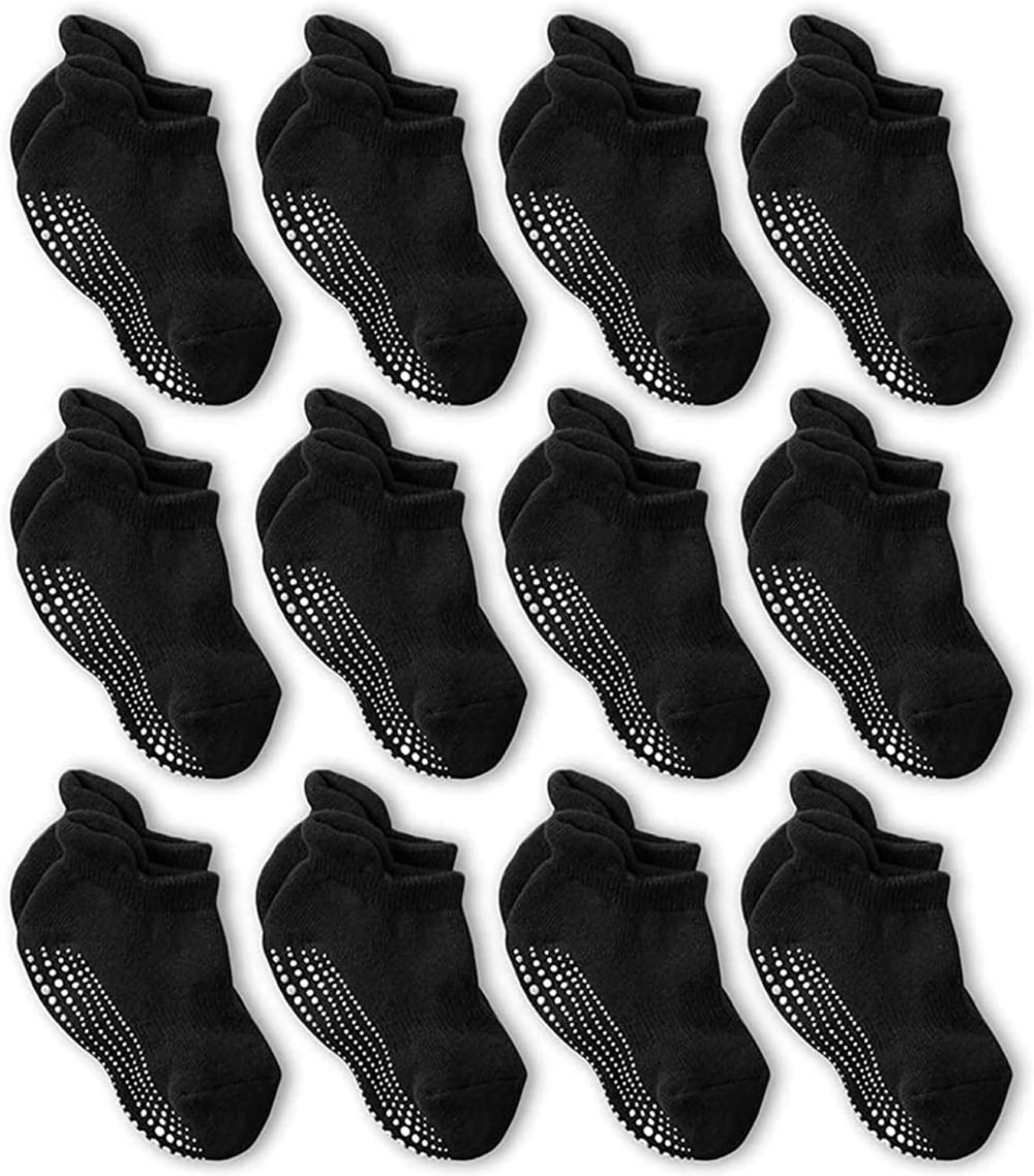 LA Active Grip Ankle Socks - Cozy Warm Winter Socks - for Baby Toddler Infant Newborn Kids Boys Girls Non Slip/Anti Skid - Image 8
