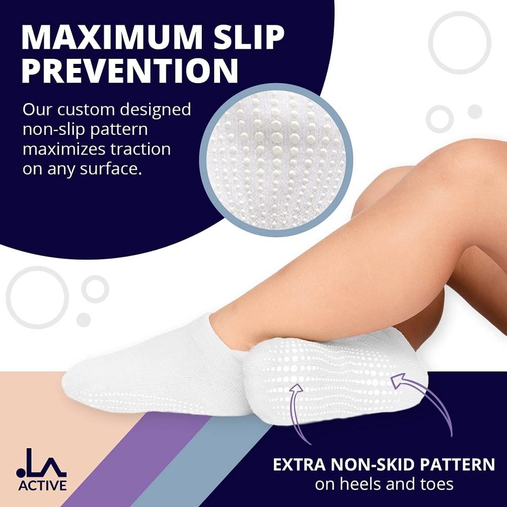 LA Active Athletic Crew Grip Socks - Cozy Warm Winter Socks - Baby Toddler Infant Newborn Kids Boys Girls Non Slip/Anti Skid - Image 18