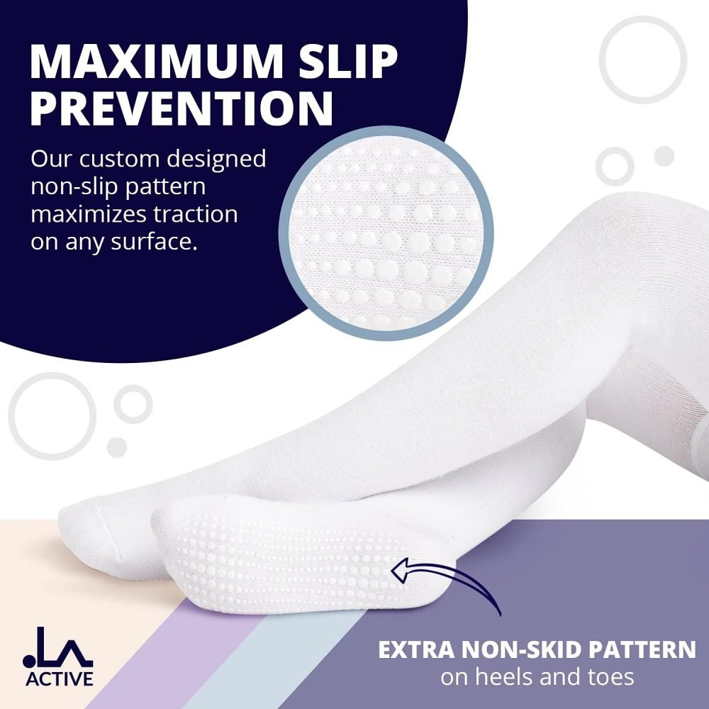 LA Active Baby Tights - Cozy Warm Winter Tights - Baby Toddler Infant Newborn Non Skid/Slip Grip Cotton - Image 2