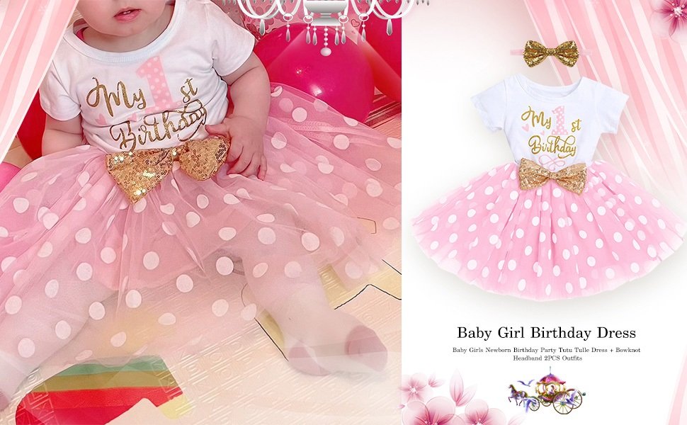 My 1st Birthday Baby Girl Dress