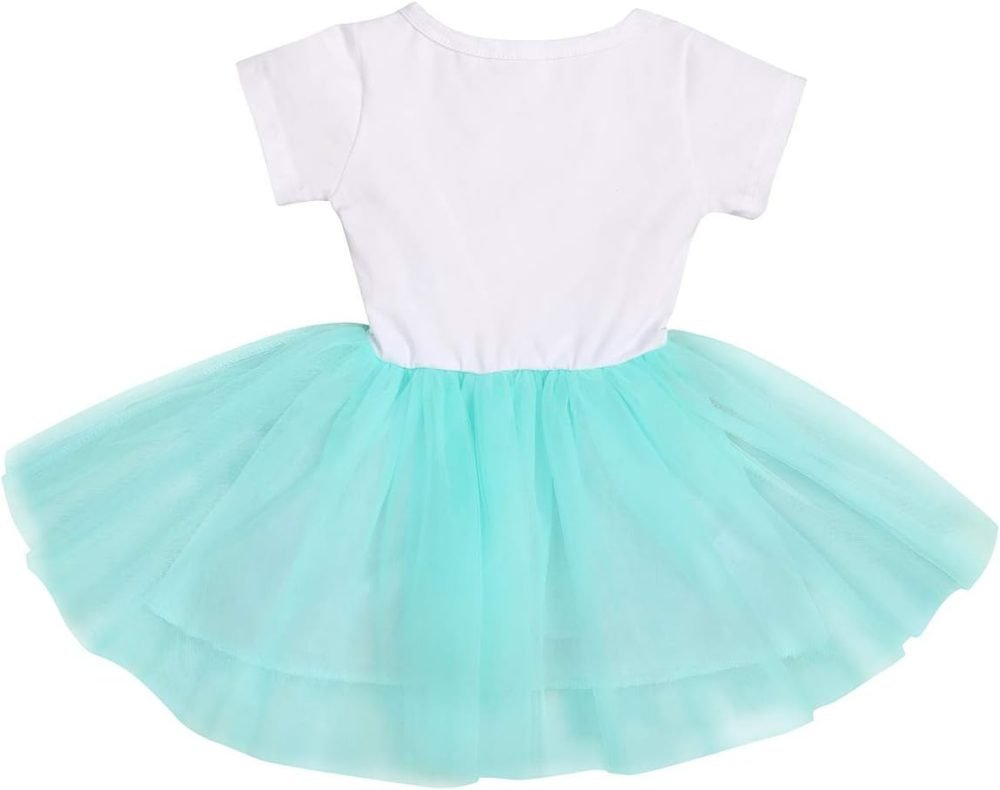 FYMNSI It's My 1st / 2nd Birthday Baby Toddler Kids Girl Cake Smash Tutu Dress Shiny Sequin Bow Headband Princess Party Outfit Photo Props Set 2pcs - Image 2