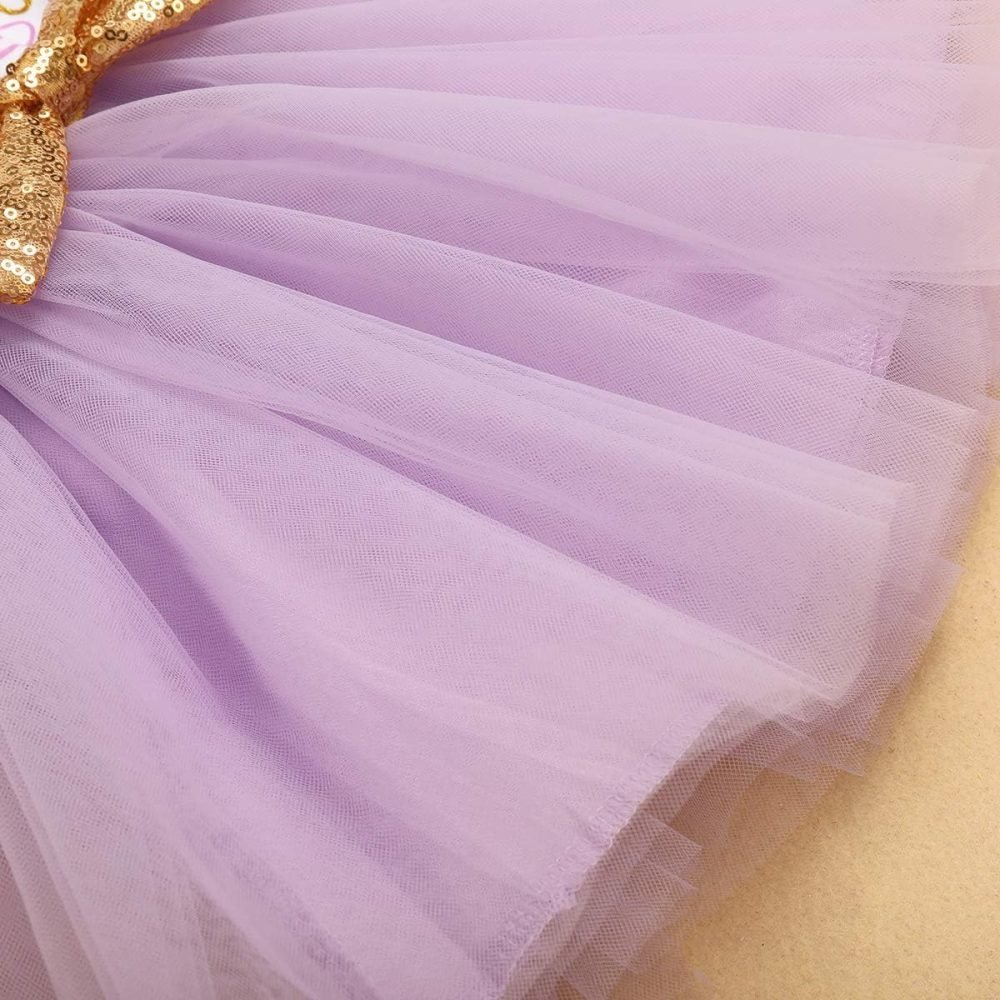 FYMNSI It's My 1st / 2nd Birthday Baby Toddler Kids Girl Cake Smash Tutu Dress Shiny Sequin Bow Headband Princess Party Outfit Photo Props Set 2pcs - Image 24