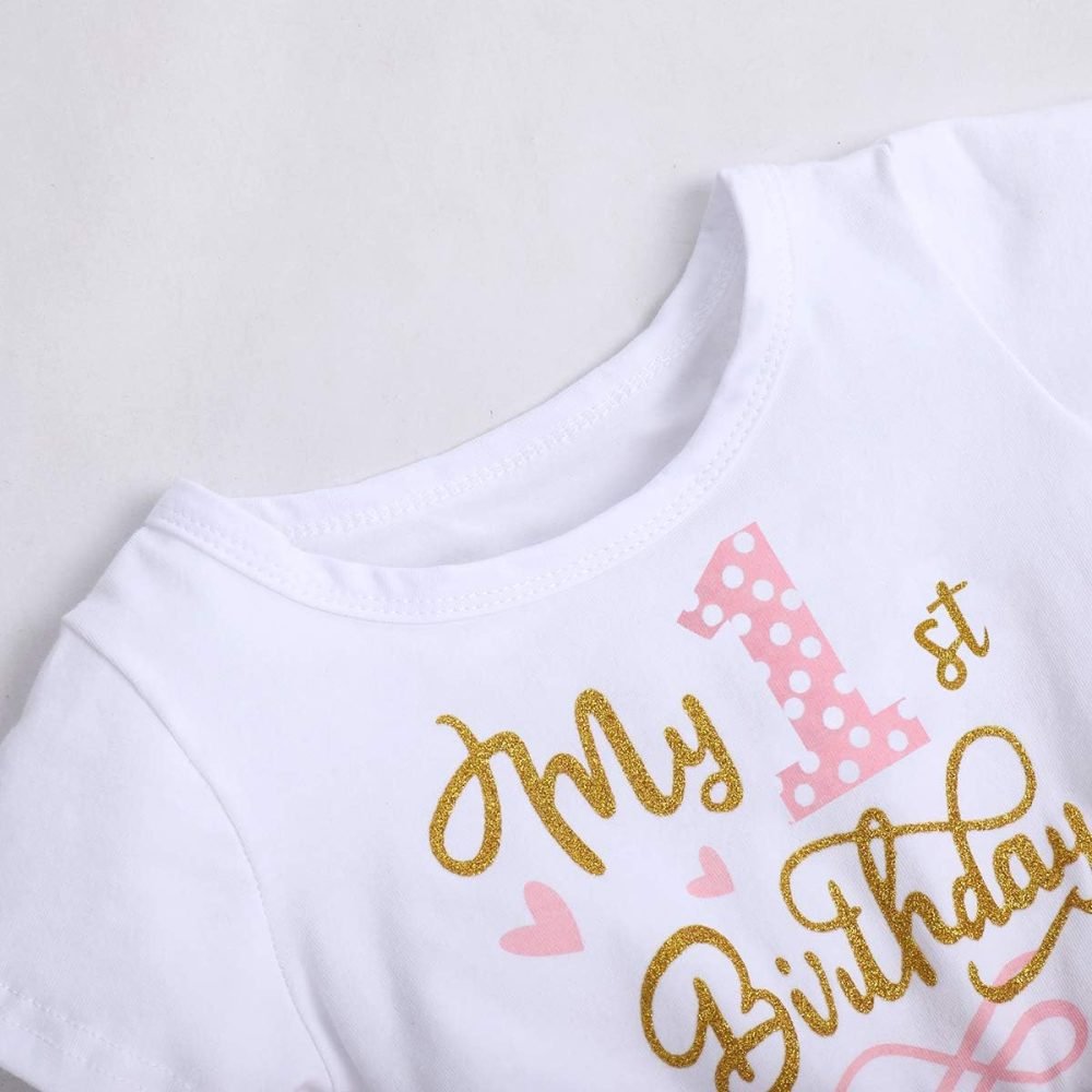 FYMNSI It's My 1st / 2nd Birthday Baby Toddler Kids Girl Cake Smash Tutu Dress Shiny Sequin Bow Headband Princess Party Outfit Photo Props Set 2pcs - Image 51