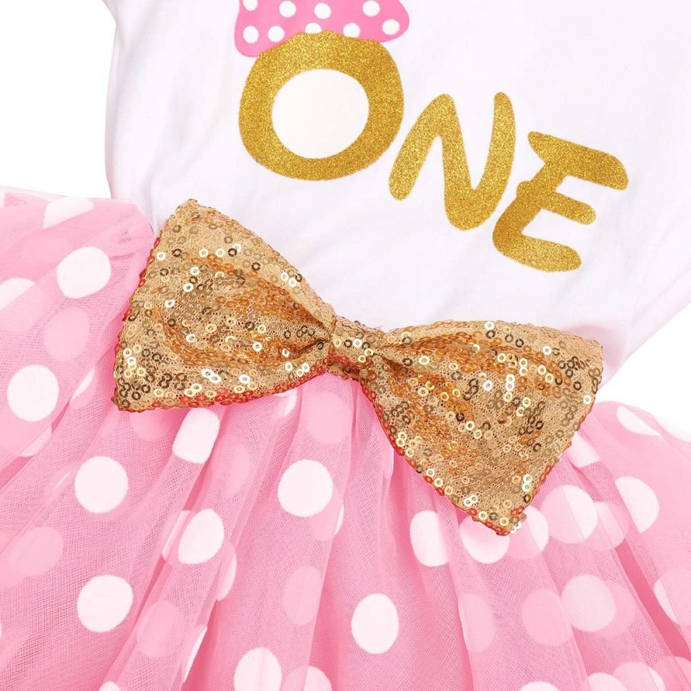 FYMNSI It's My 1st / 2nd Birthday Baby Toddler Kids Girl Cake Smash Tutu Dress Shiny Sequin Bow Headband Princess Party Outfit Photo Props Set 2pcs - Image 57