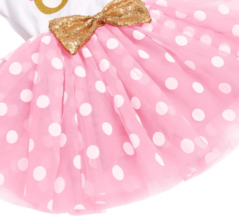 FYMNSI It's My 1st / 2nd Birthday Baby Toddler Kids Girl Cake Smash Tutu Dress Shiny Sequin Bow Headband Princess Party Outfit Photo Props Set 2pcs - Image 58