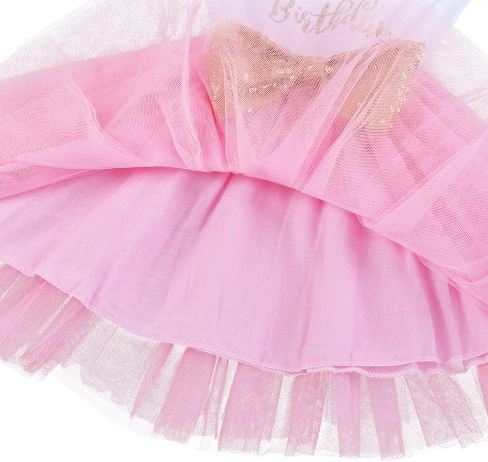 FYMNSI It's My 1st / 2nd Birthday Baby Toddler Kids Girl Cake Smash Tutu Dress Shiny Sequin Bow Headband Princess Party Outfit Photo Props Set 2pcs - Image 68