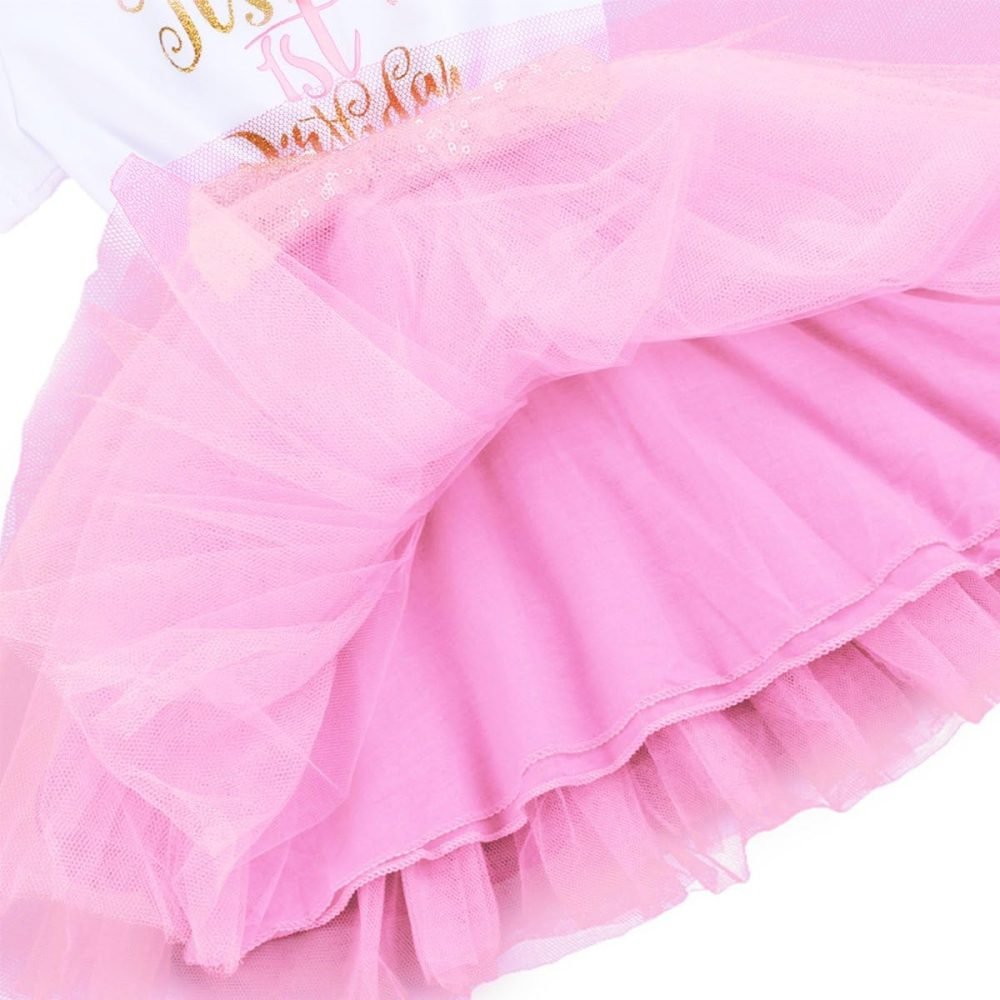 FYMNSI It's My 1st / 2nd Birthday Baby Toddler Kids Girl Cake Smash Tutu Dress Shiny Sequin Bow Headband Princess Party Outfit Photo Props Set 2pcs - Image 95