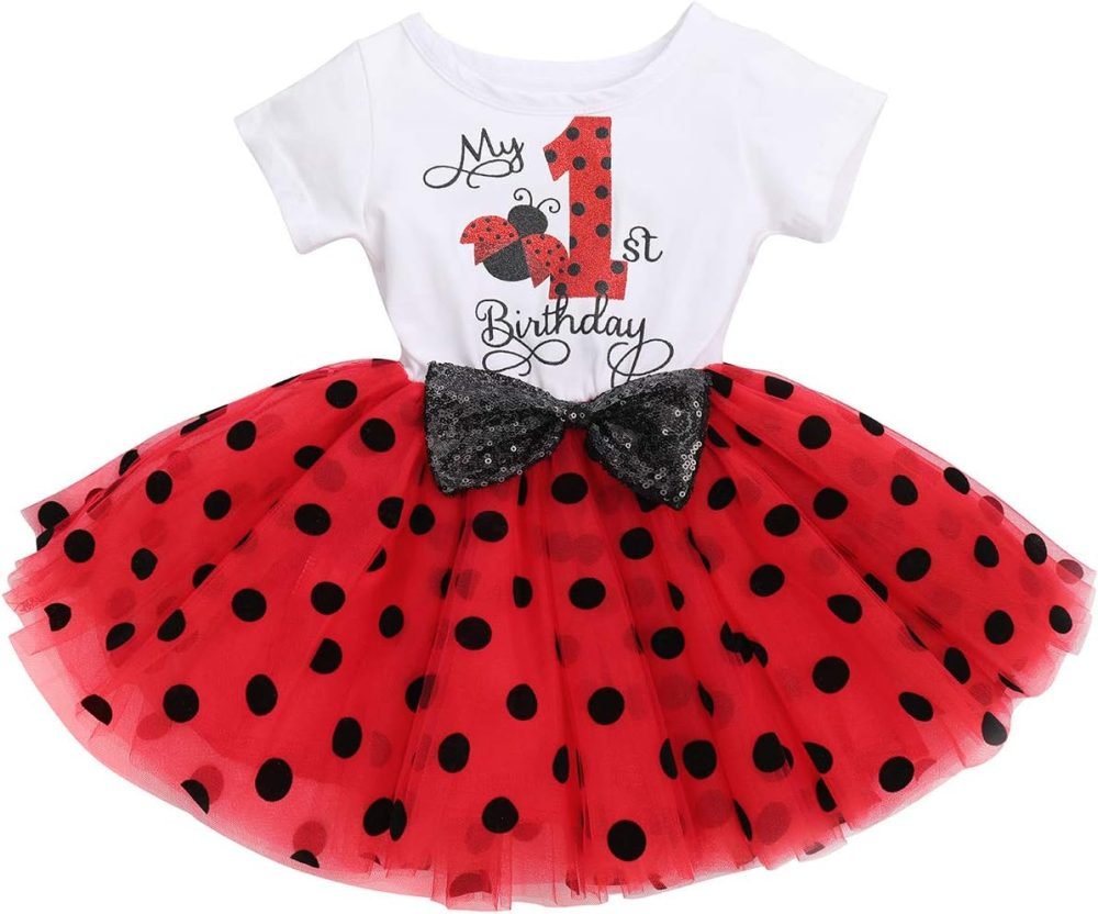 FYMNSI It's My 1st / 2nd Birthday Baby Toddler Kids Girl Cake Smash Tutu Dress Shiny Sequin Bow Headband Princess Party Outfit Photo Props Set 2pcs - Image 107