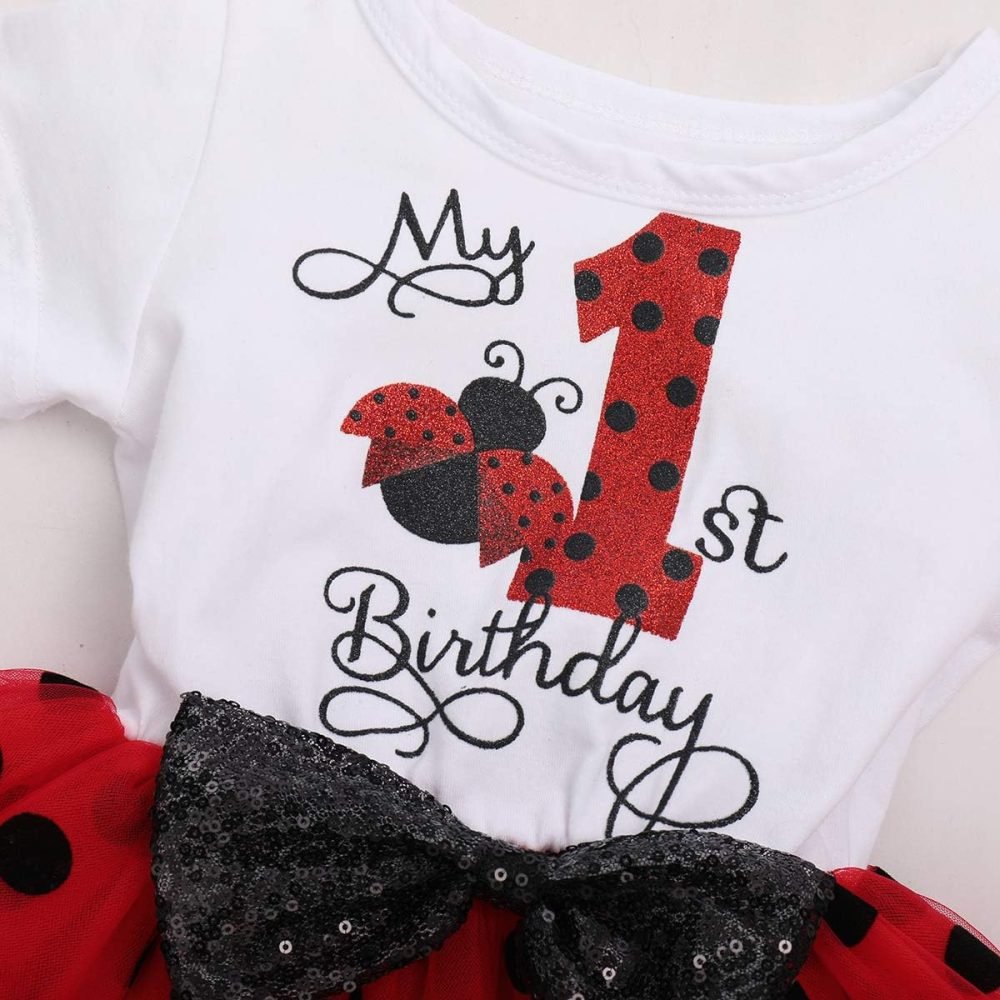 FYMNSI It's My 1st / 2nd Birthday Baby Toddler Kids Girl Cake Smash Tutu Dress Shiny Sequin Bow Headband Princess Party Outfit Photo Props Set 2pcs - Image 108