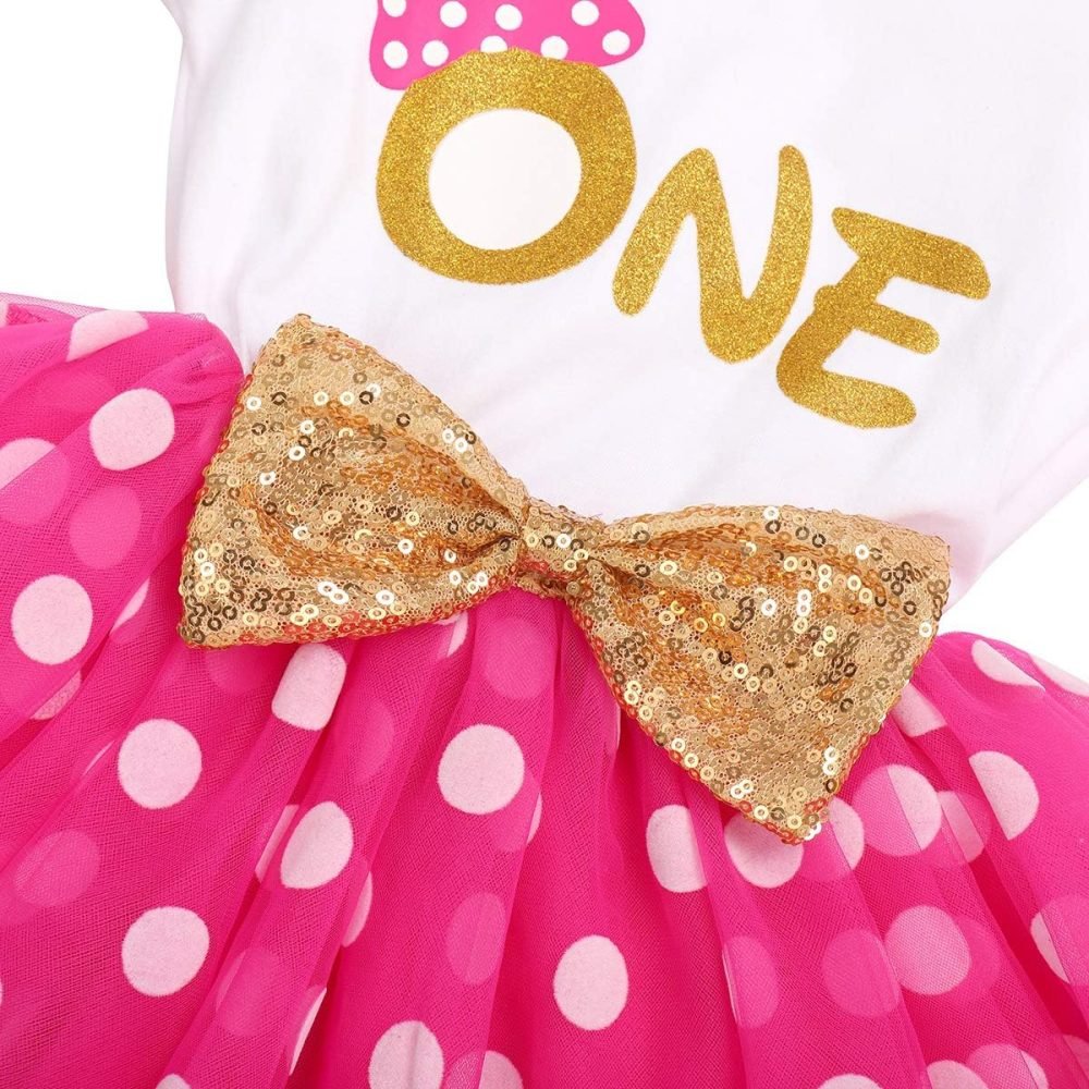 FYMNSI It's My 1st / 2nd Birthday Baby Toddler Kids Girl Cake Smash Tutu Dress Shiny Sequin Bow Headband Princess Party Outfit Photo Props Set 2pcs - Image 116