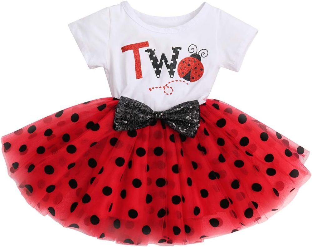 FYMNSI It's My 1st / 2nd Birthday Baby Toddler Kids Girl Cake Smash Tutu Dress Shiny Sequin Bow Headband Princess Party Outfit Photo Props Set 2pcs - Image 135