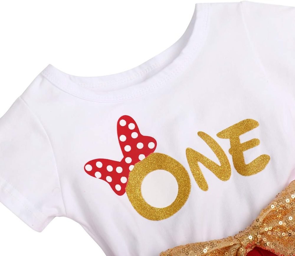 FYMNSI It's My 1st / 2nd Birthday Baby Toddler Kids Girl Cake Smash Tutu Dress Shiny Sequin Bow Headband Princess Party Outfit Photo Props Set 2pcs - Image 154