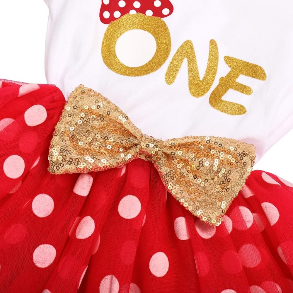 FYMNSI It's My 1st / 2nd Birthday Baby Toddler Kids Girl Cake Smash Tutu Dress Shiny Sequin Bow Headband Princess Party Outfit Photo Props Set 2pcs - Image 155