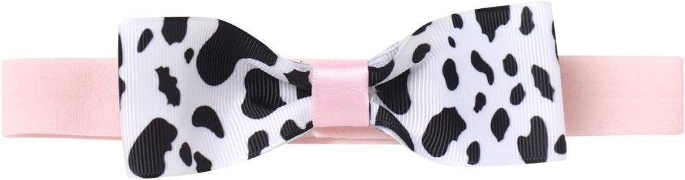 FYMNSI Baby Girl's 1st / 2nd / 3rd Cow Theme Birthday Party Cake Smash Outfit Short Sleeve Romper Tutu Skirt Bowknot Headband 3pcs Set - Image 6