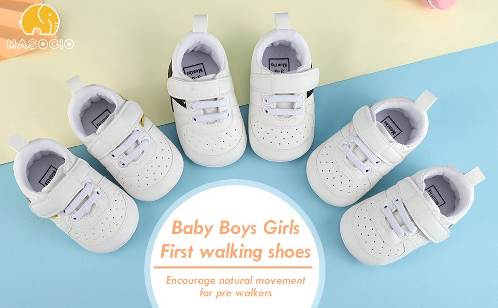 Baby boy Shoes Girls 0 3 6 9 12 18 months First Walking Toddler Trainers Sneakers 