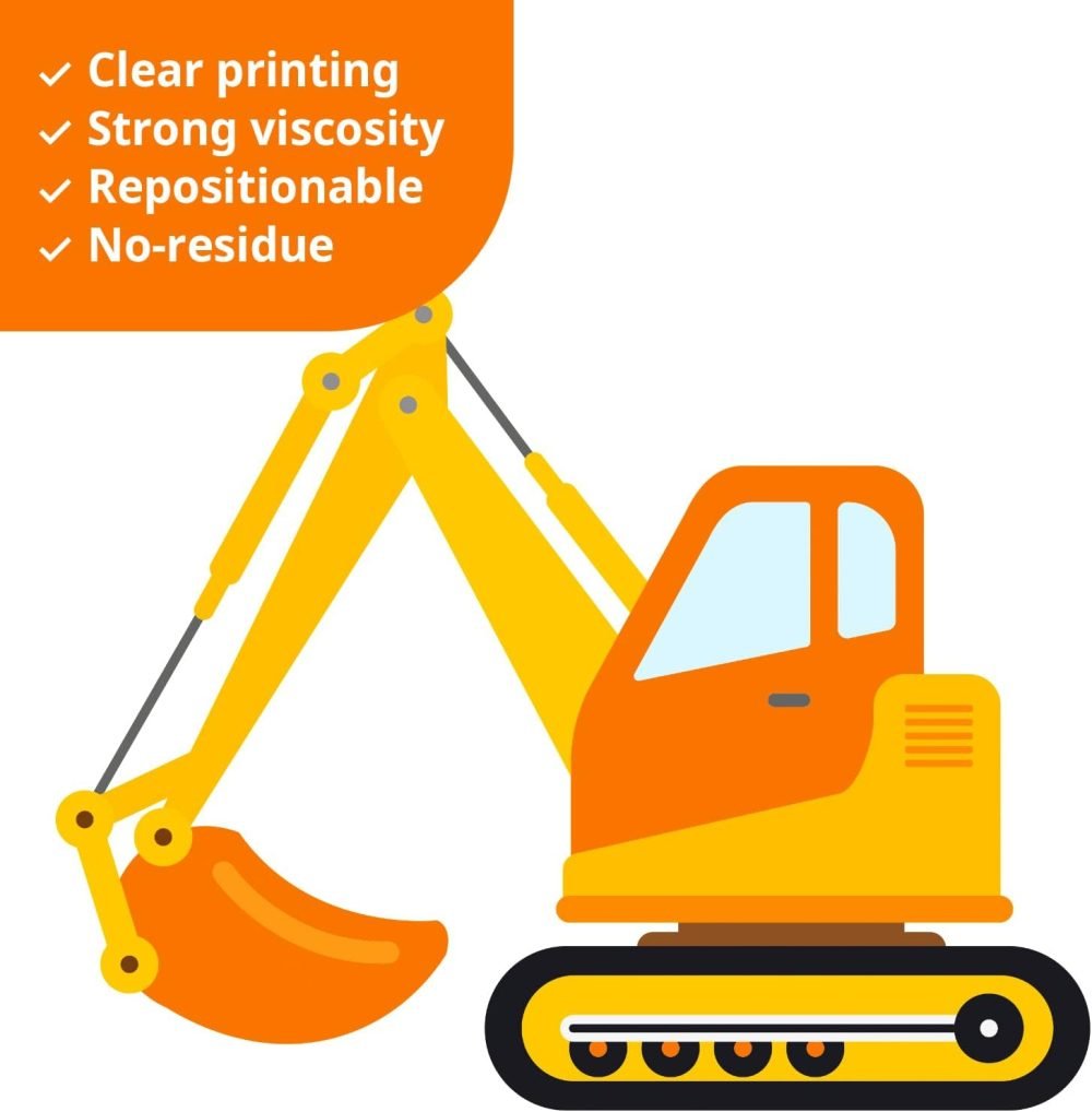 DECOWALL DS-8047 Construction Vehicles Road Wall Stickers Truck Excavator Cars Transportation Decals for Kids Boys Bedroom Nursery Playroom Living Room Art Decor Removable - Image 4